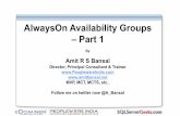 AlwaysOn Availability Groups Part 1 · PDF file AlwaysOn Availability Groups ... AlwaysOn Availability Groups in SQL Server 2012. DEMO Always On Availability Groups. Download the presentation