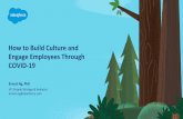 How to Build Culture and Engage Employees Through COVID-19