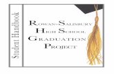 Graduation Project Handbook - · PDF fileAs a Rowan-Salisbury School System graduation requirement, the Graduation Project is an important process in your child’s academic career.