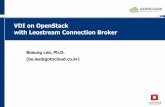 VDI on OpenStack with Leostream Connection · PDF file데스크탑가상화(VDI) 기본구성요소 •데스크탑 가상화(VDI)는Connection Broker, Hypervisor, Delivery, Provisioning으로구성