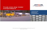 Truck and dog trailer combinations · PDF file Truck and dog trailer combinations have been used in the road transport industry for more than 45 years. As axle weights and dimensions