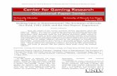 Center for Gaming Research Occasional Paper · PDF file Center for Gaming Research. Occasional Paper Series . University Libraries University of Nevada Las Vegas . N. umber 1 February
