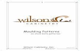 Moulding Patterns - | Wilson Cabi · PDF file 5046 Danford Dr Billings, MT 59106 (406) 652-4671 Phone (406) 652-1260 Fax Wilson Cabinetry, Inc. January 15, 2017 Moulding Patterns (in