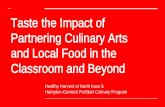 Taste the Impact of Partnering Culinary Arts and Local ... · PDF file National Restaurant Culinary Curriculum. Attract, empower and advance today’s and tomorrow’s restaurant and