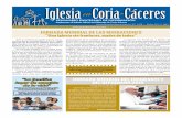Iglesia en Coria-Cá · PDF file 2015-01-14 · Iglesia en Coria-Cáceres SEMANARIO DIOCESANO DE INFORMACIÓN Suplemento al Boletín Oficial del Obispado de Coria-Cáceres / N.º 3.176