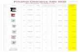 Pricelist Clearance Sale 2020 - MEX Appliances CLEARANCE SALE (PDF)/SMALL APP... SMALL APPLINANCE / เคร องใช ไฟฟ าขนาดเล ก 25 Smeg Blender BLF01PKEU