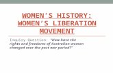 Women’s History: Women’s Liberation Movement