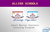 Intel Master Teachers Training Program. ALLIED SCHOOLS