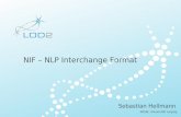 NIF - NLP Interchange Format