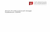 ICAEW SYLLABUS - Professional Stage