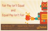 Webinar-Fair Pay isn’t Equal and Equal Pay Isn’t Fair