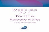 Magic xpa 4.7.1 For Linux Release Notes - Magic Software