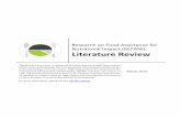 Literature Review - Action Against Hunger · PDF file Literature Review The REFANI Consortium is comprised of Action Against Hunger International (ACF), Concern Worldwide, the Emergency