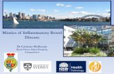 Mimics of Inflammatory Bowel Mckenzie 2017.pdf Mimics of Inflammatory Bowel Disease Dr Catriona McKenzie Royal Prince Alfred Hospital, Camperdown . Mimics of IBD: Overview •Infections