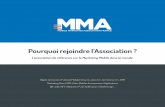Pourquoi rejoindre l’ · PDF file 2016-05-17 · LA MMA FRANCE, POURQUOI ? 10 MMA FRANCE LES EVÉNEMENTS LES PETITS DÉJEUNERS DU MARKETING MOBILE LE MMA FORUM PARIS LES AFTERWORKS
