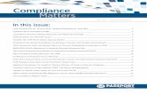 Compliance Matters - Experian · PDF file A Healthcare Compliance Newsletter July 2014 | Volume 13 Issue 2. ... list specific ICD-9 codes that fall into 3 categories: • Covered ICD-9