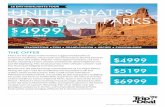 UNITED STATES NATIONAL PARKS - Amazon Web Services · PDF file Day 12 Zion National Park (approx. 100km) Today take a day trip to Zion National Park and see the park from top to bottom