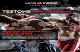 TESTOSTERON TESTONE... · PDF file patented testosterone booster, these wonderful abilities decline after the age of 25! TESTONE® Powerful hormones boosting formula can help you