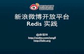 新浪微博开放平台中的 Redis 实践