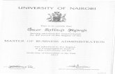 UoN masters degree certificate