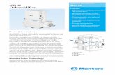 MX² 30 Dehumidifier - · PDF fileThe MX² 30 dehumidifier covers a wide range of needs by providing a ... Munters desiccant rotors are highly effective ... 2700 Available static pressure