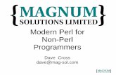 Modern Perl for Non-Perl Programmers
