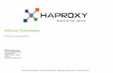 Haproxy best practice