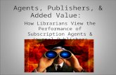 Uksg agents, publishers, & added value