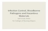 Infection Control, Bloodborne Pathogens and Hazardous Materials