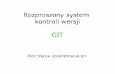 Git - rozproszony system kontroli wersji