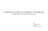 Hadoop Cluster on Docker Containers