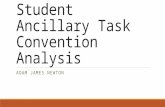 Student ancillary task convention analysis 2