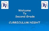 Welcome To Second Grade CURRICULUM NIGHT · PDF file Second Grade CURRICULUM NIGHT . READING ... second grade ELA standards by year’s end. WRITING ... learners in Grades K, 1, and
