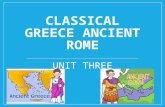 CLASSICAL GREECE ANCIENT ROME