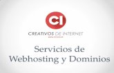 Servicios de webhosting y dominios